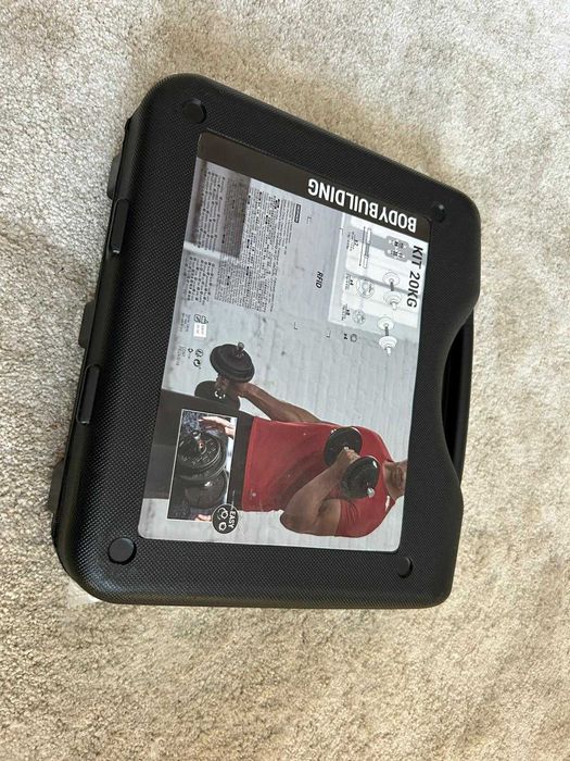 Conjunto de halteres de musculação 20 kg