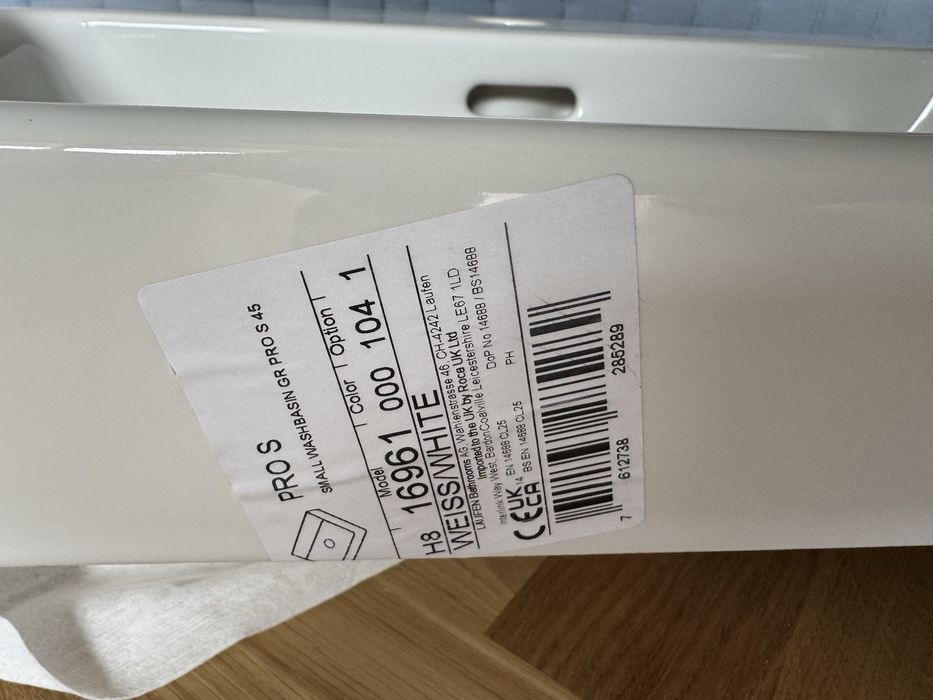 Laufen umywalka PRO S NOWA kupione 04.2025