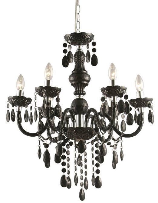 Lampa czarna glamour