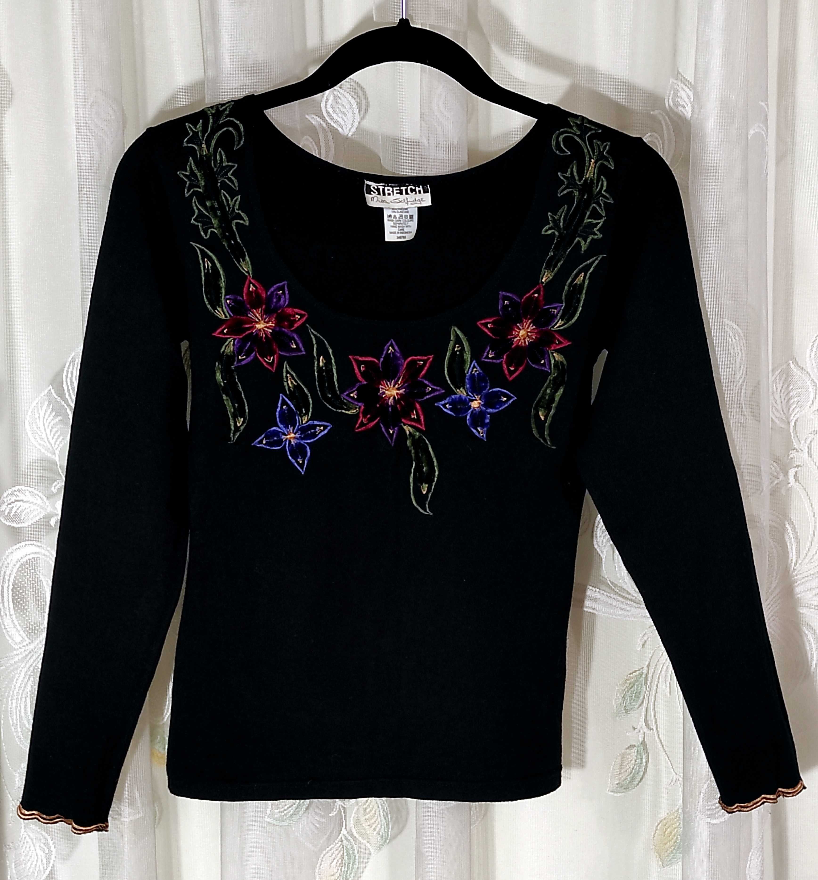 Вишиванка жіноча ,чорна, стрейч, Miss Selfridge р.44-46
