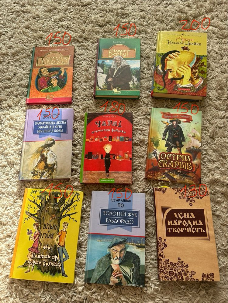 Продаю книжки (сучасна, шкільна література)