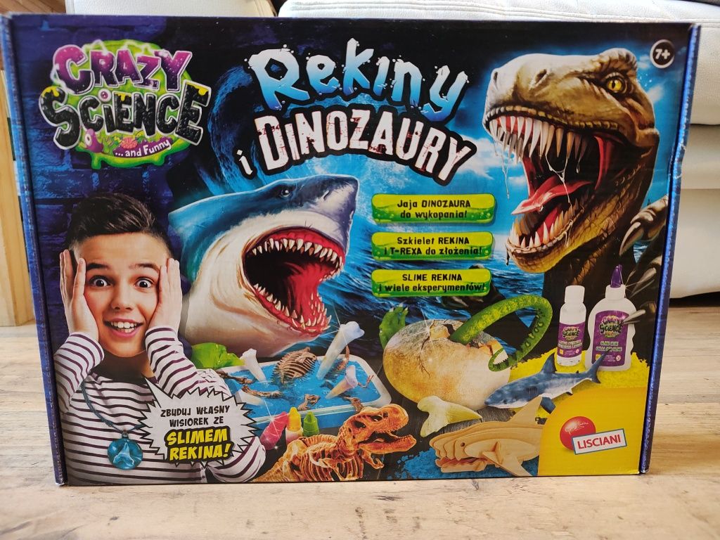 Rekiny i dinozaury Crazy science any funny