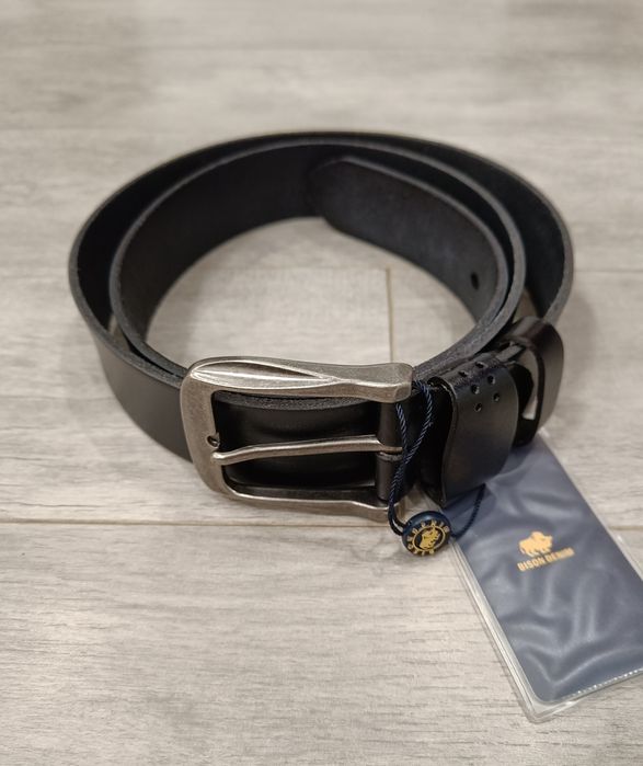 Шкіряний ремінь Bison Denim топ якість натуральна шкіра