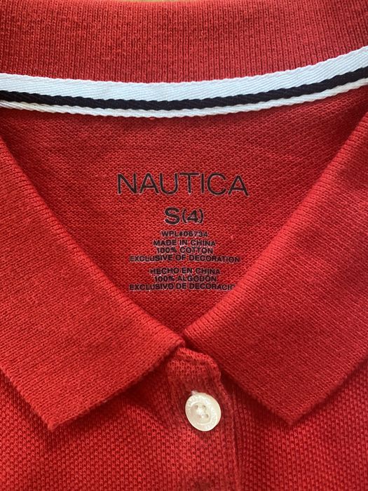 Nowa czerwona koszulka polo Nautica roz. 116