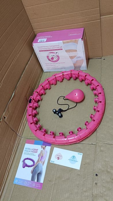 Hula hop odchudzające z masażerem i obciążnikiem