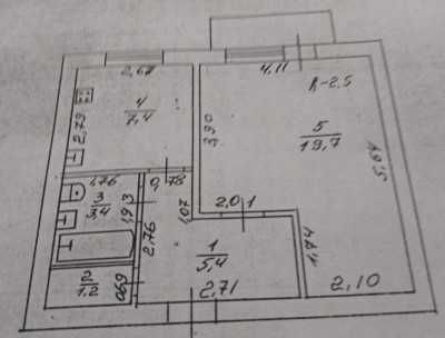 1 ком квартира в девятиэтажном доме Черемушки