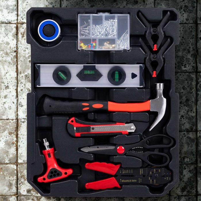 XXL Zestaw Narzędzi 1000 Elementów Majsterkowanie Walizka Narzędziowa