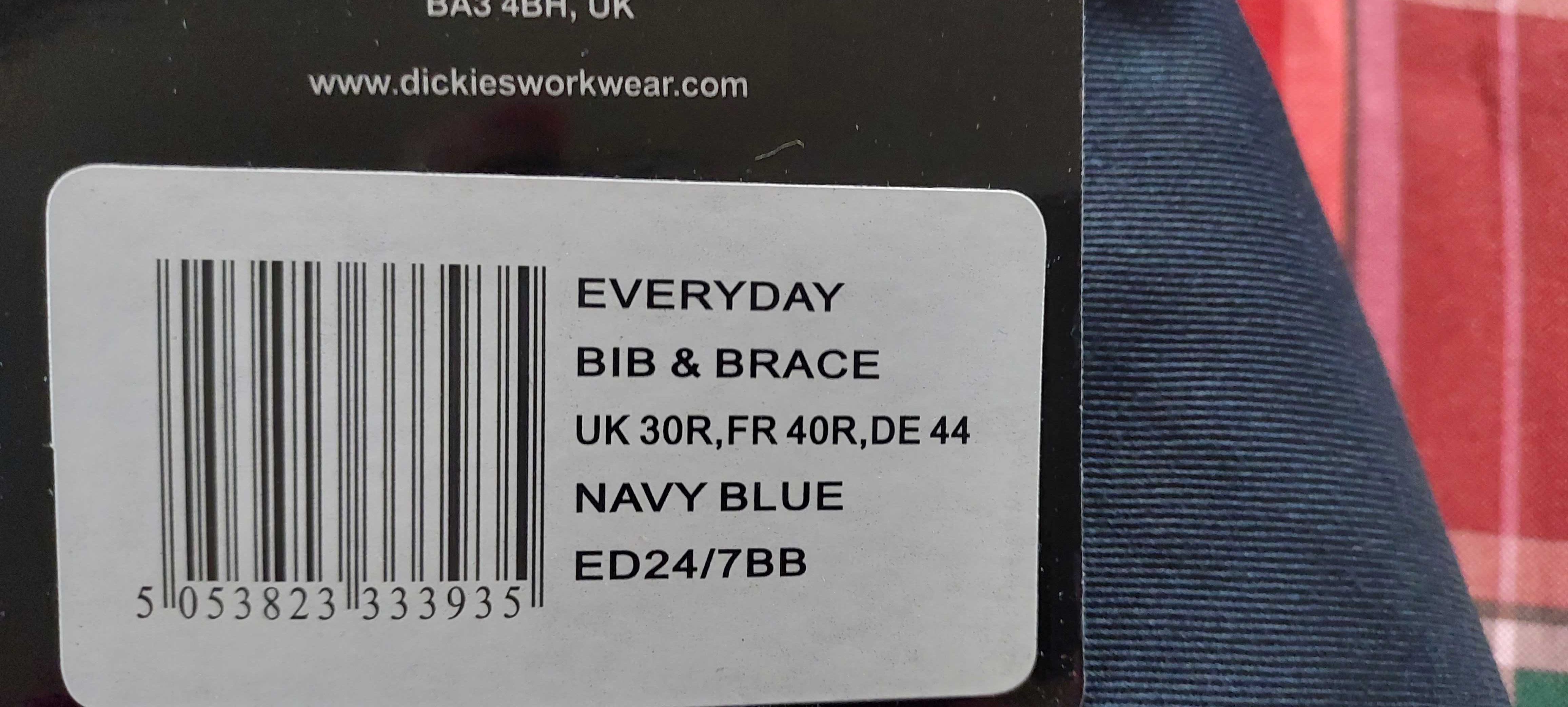 Dickies Męskie spodnie ogrodniczki B&B DE44