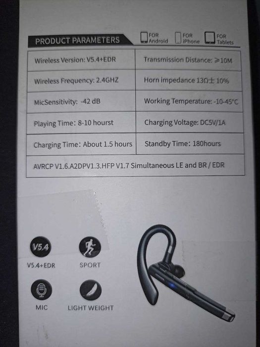 Бездротова Bluetooth-гарнітура YYK-520.