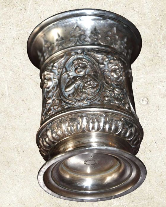 Kubek do golenia styl rokokowy sygnatura Plewkiewicz  WarszawavXIX/XXw