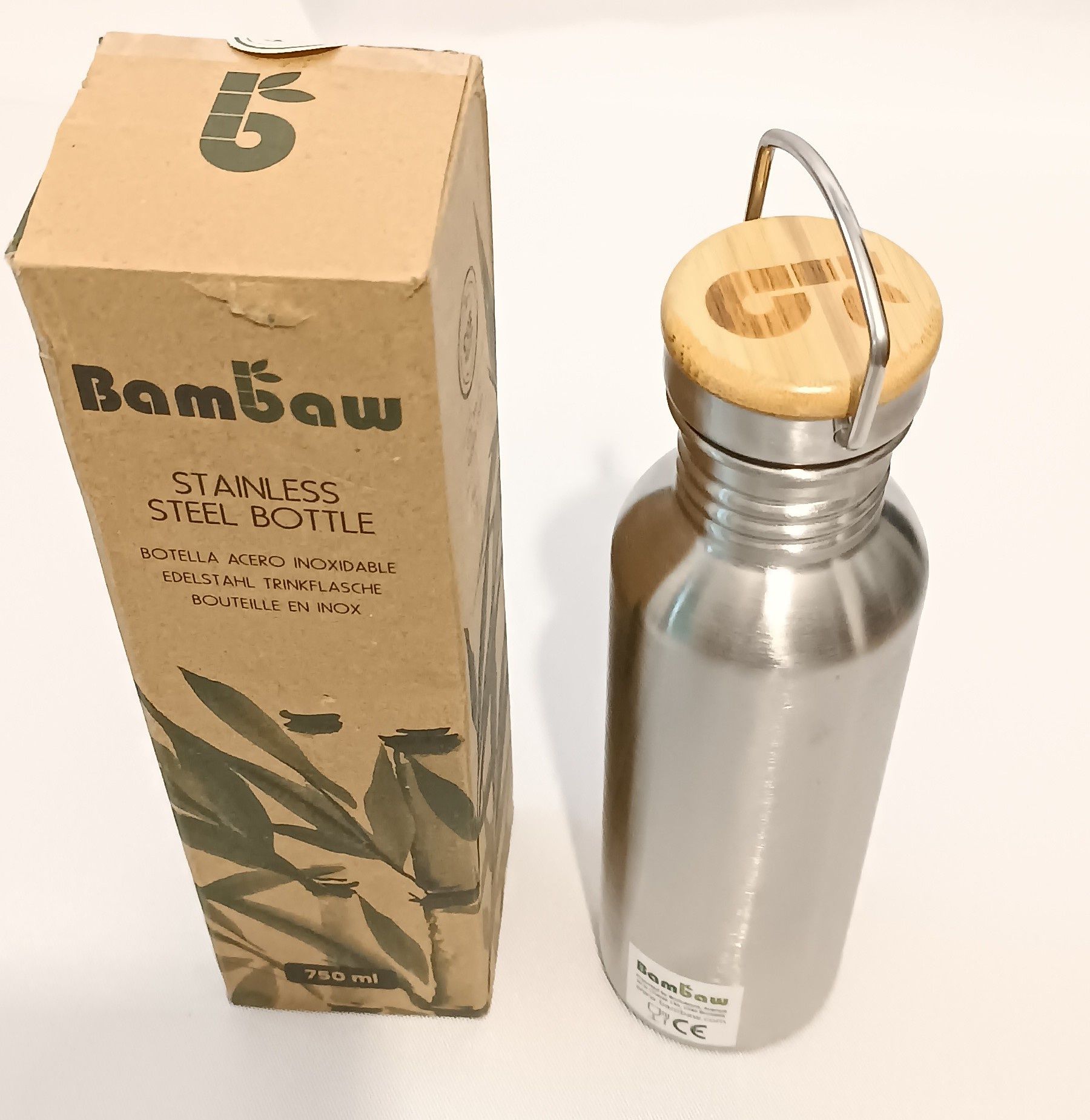 BAMBAW butelka metalowa STAL NIERDZEWNA 750ml