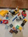 Klocki LEGO Duplo koparka policjant lekarka samochód