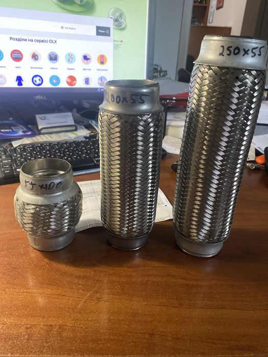 Гофра вихлопної системи 250х55, 200х55, 100х55 нова