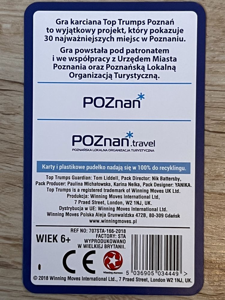 Top Trumps Poznań Graj i odkrywaj!