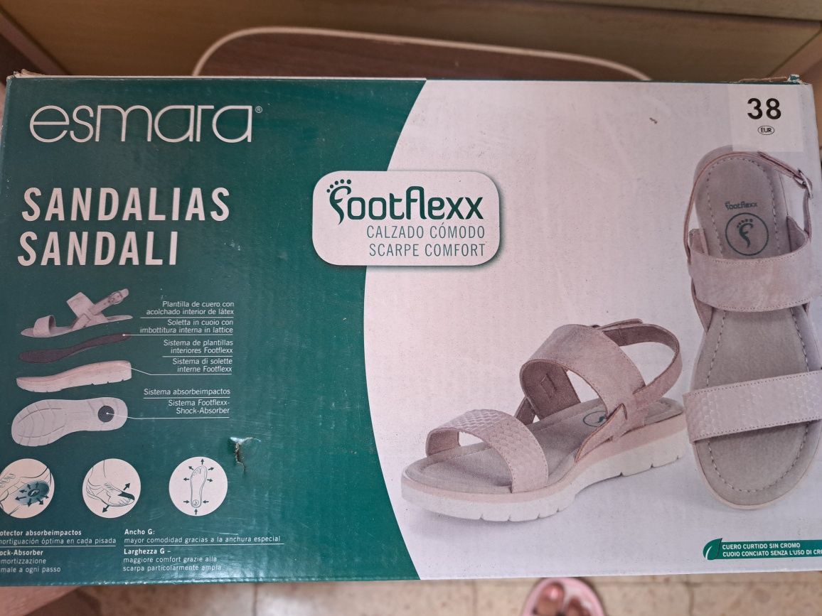 Sandálias footflex rosa clarinho