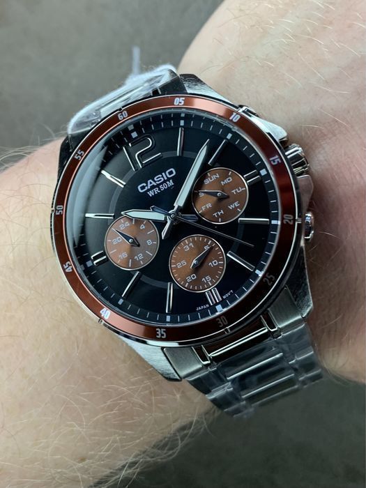 Годинник чоловічий Casio MTP-1374D-1 Оригінал Гарантія Касио