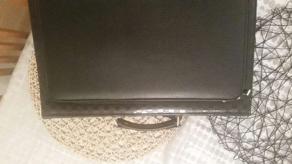 Teczka skórzana nowa