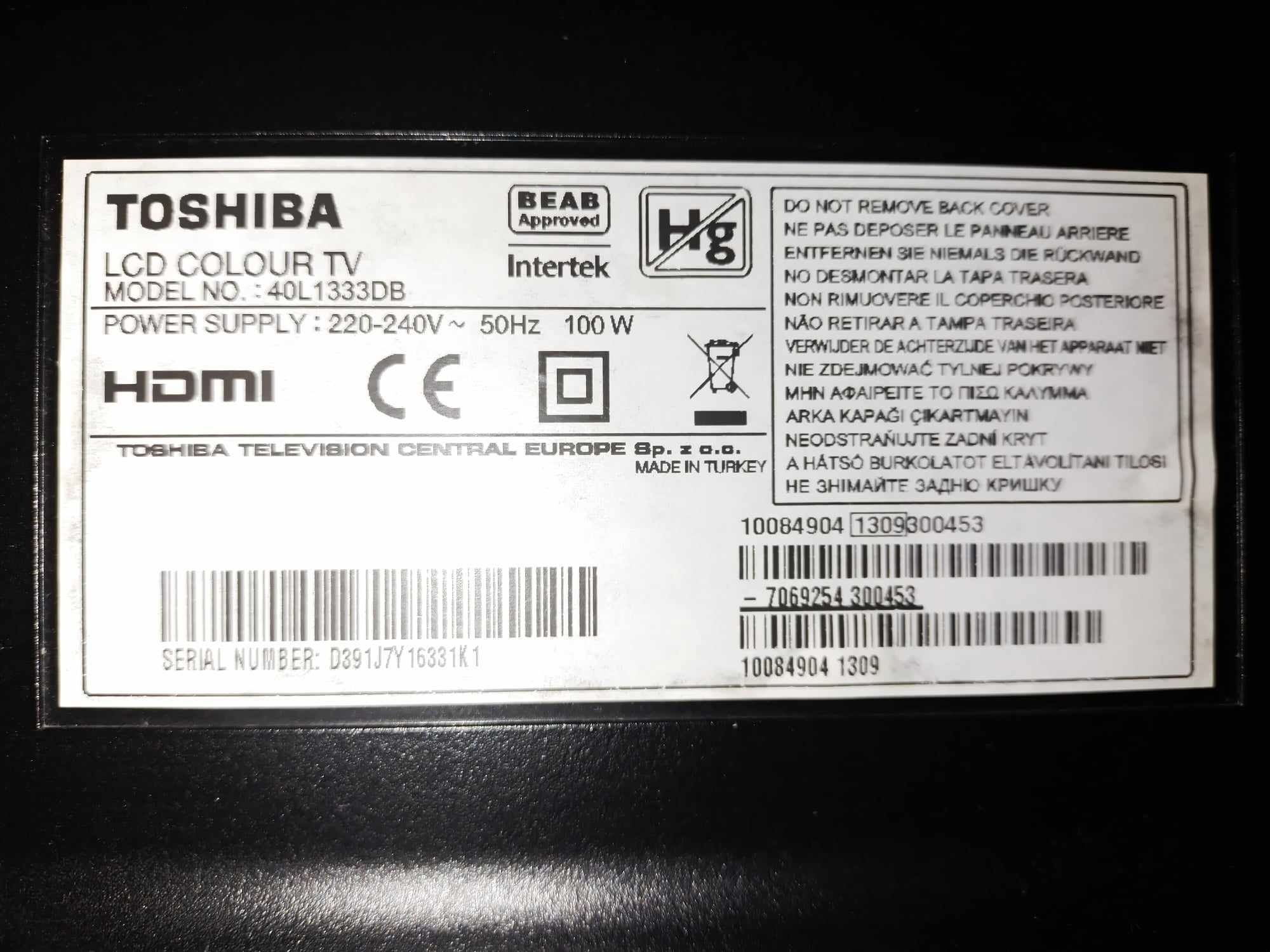 Toshiba 40 cali full HD
