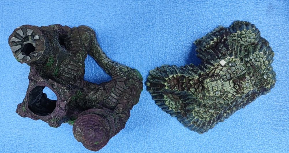 Zamek + jaskinia/grota do akwarium, ozdoby/wyposażenie