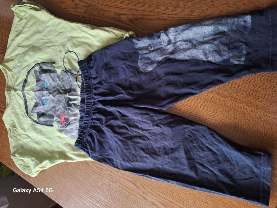 Zestaw kotek 140 koszulka + spodenki