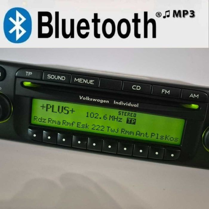 Radio VW INDIVIDUAL Becker Monza z bluetooth mp3 zielone podswietlenie