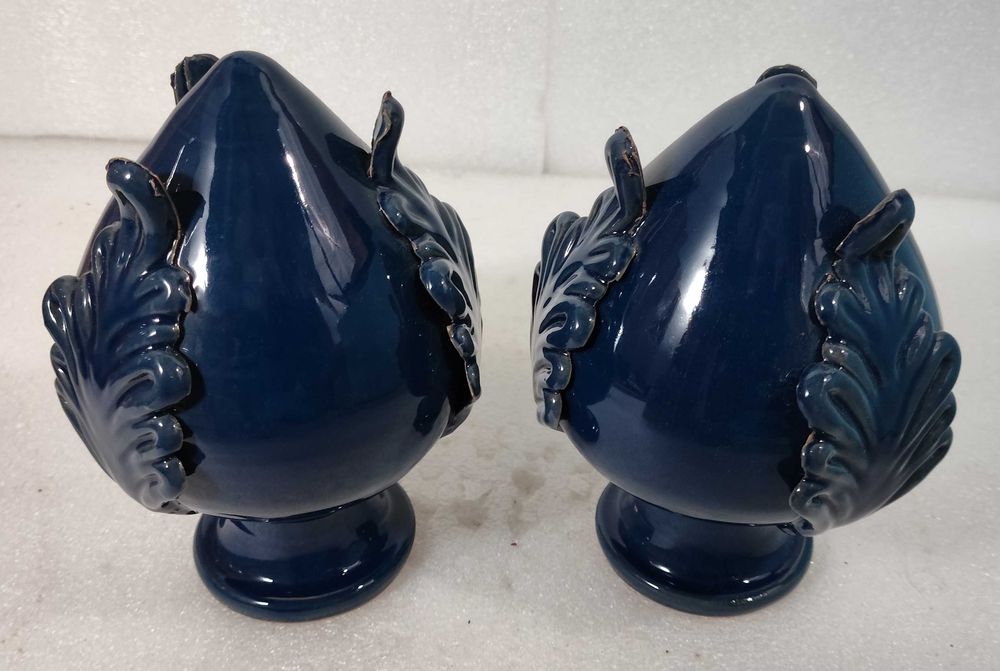 Pinhas em cerâmica para varandas - azul escuro