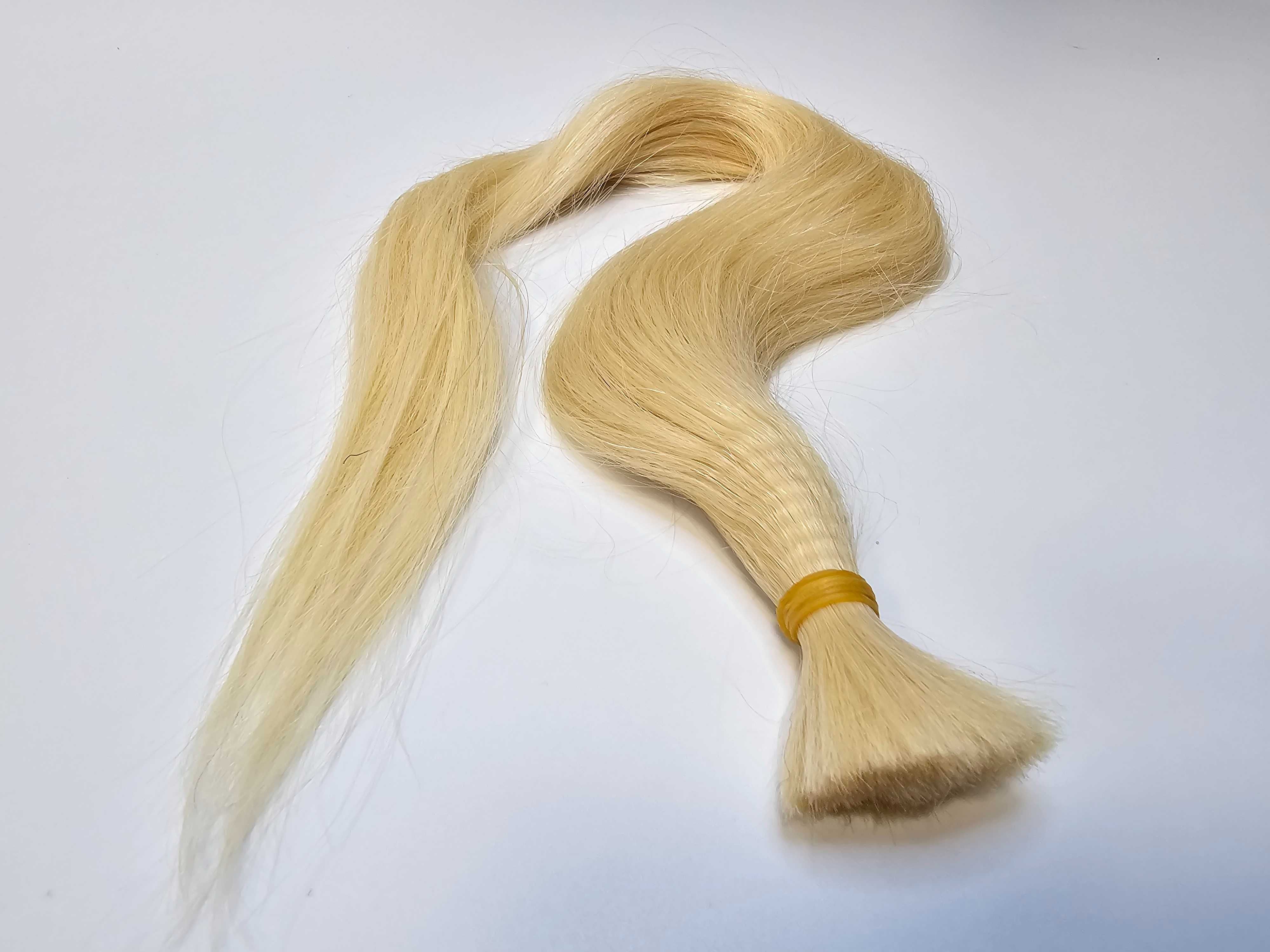 50g Prawdziwe Naturalne Włosy Blond REMY do Przedłużania 50cm

Posiada