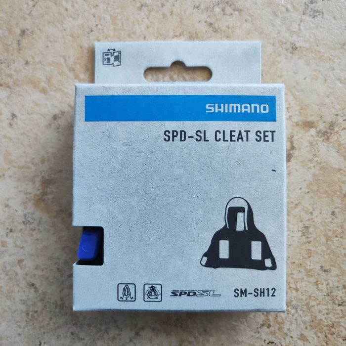 Conjunto Cleats Shimano SM-SH12 SPD-SL Azul