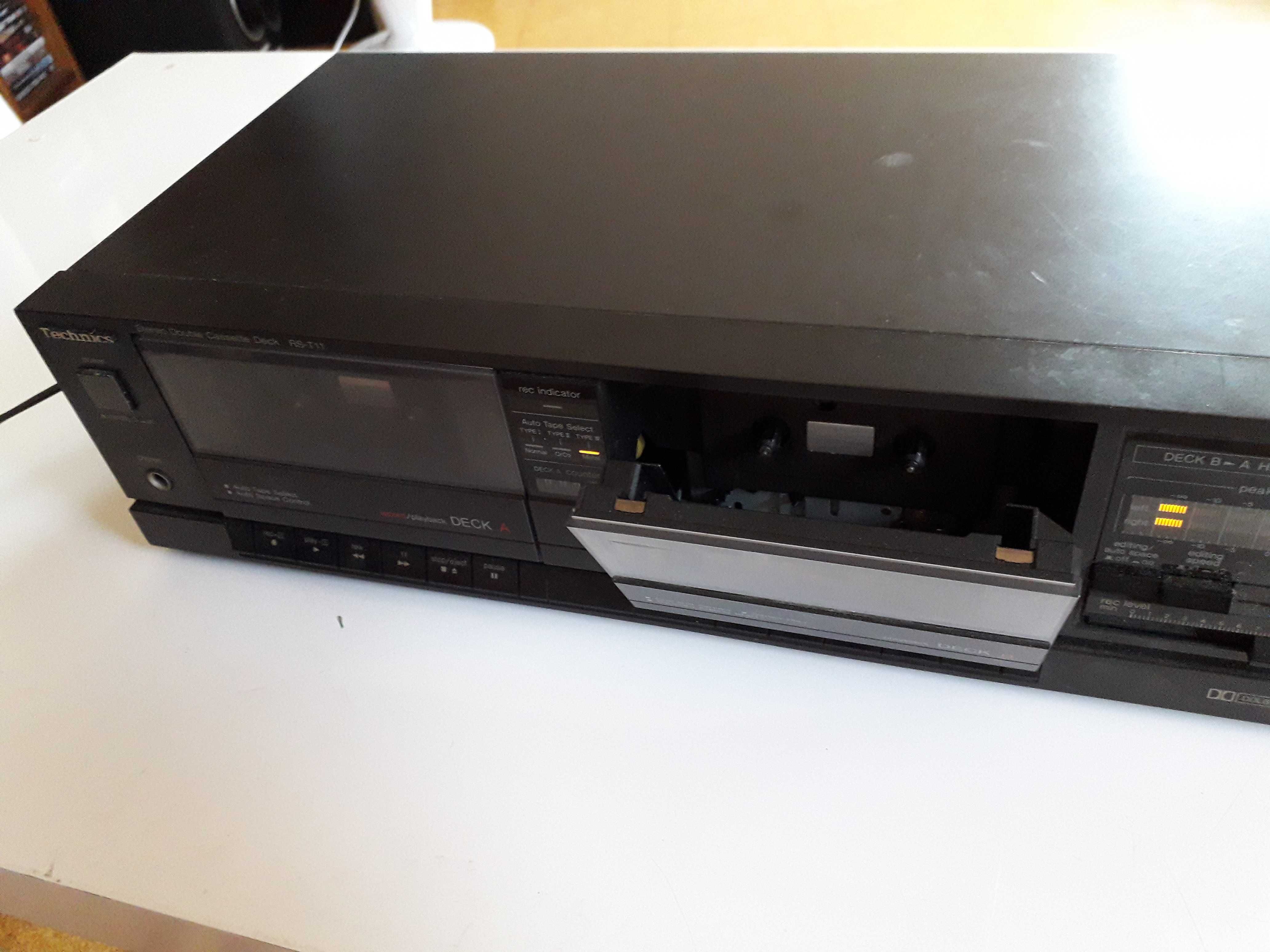 TECHNICS  Duplo Deck Cassete década de 80ª mod. RS-T 11 feito no Japão