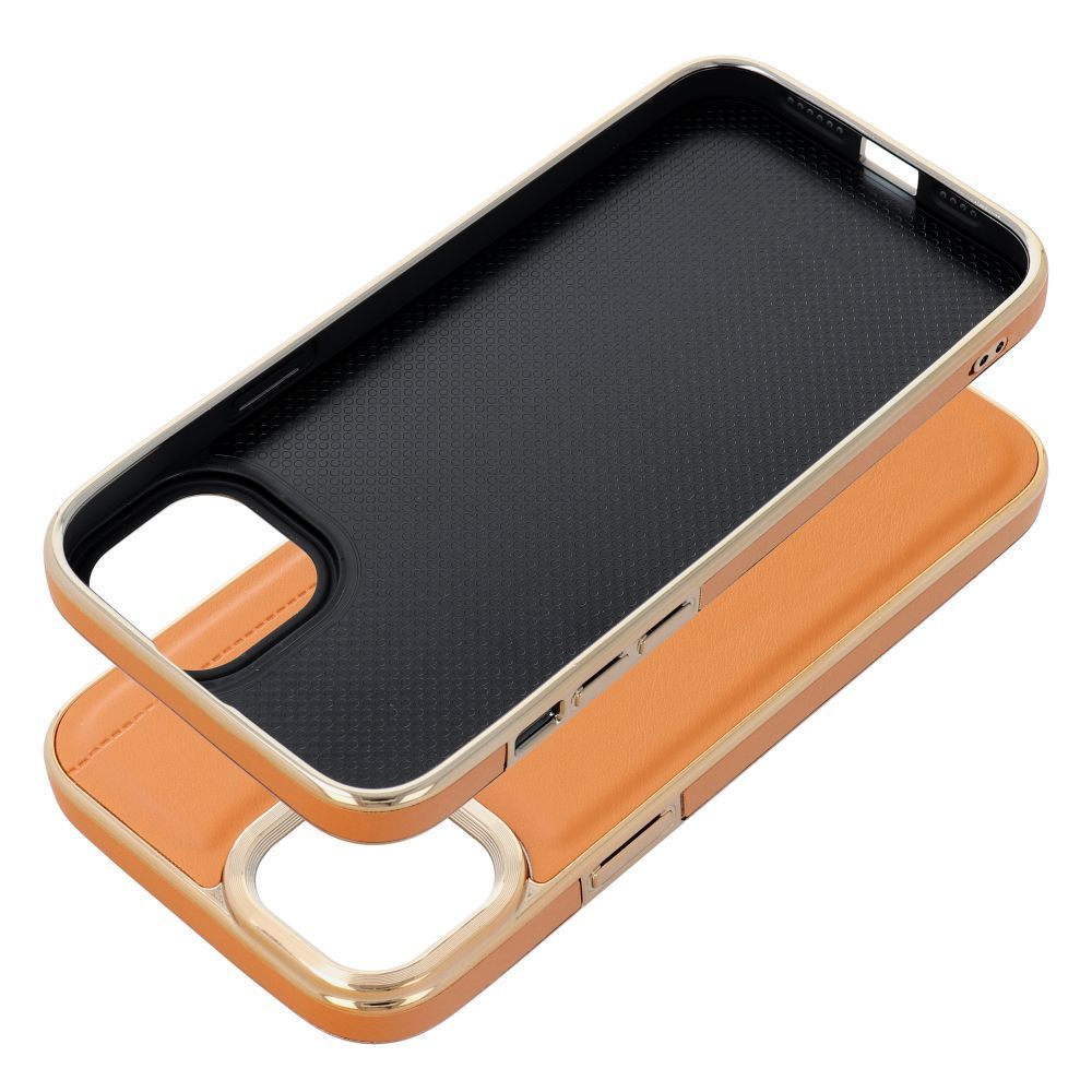 Etui Case Plecki Milano Iphone 15 Plus Brązowy + Szkło 9H