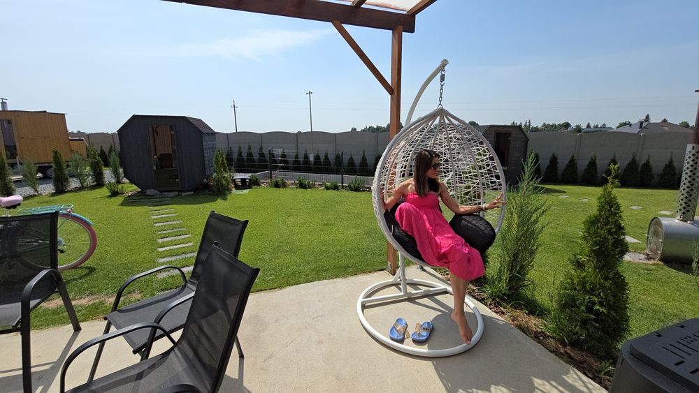 Domek wynajem z sauna jacuzzi ogniskiem najczystsze jezioro Polski