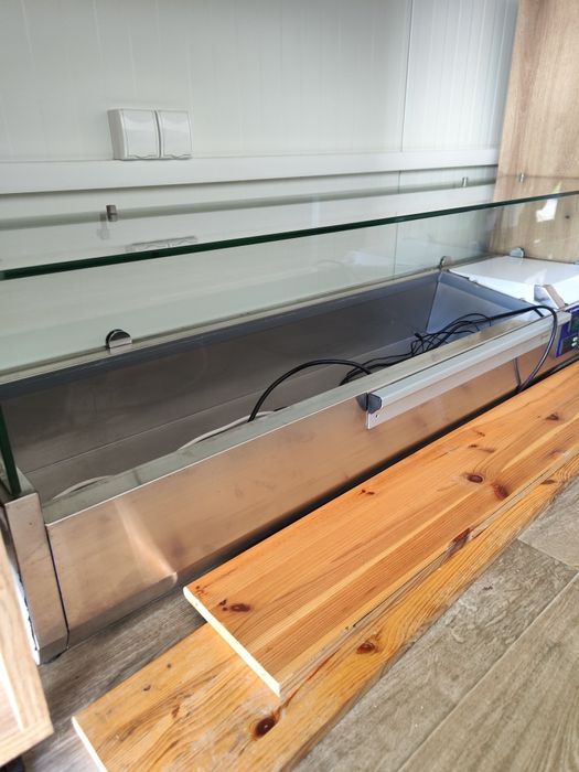 Witryna chłodnicza nadstawna z szybą, 6 x GN 1/4 Stalgast 834641