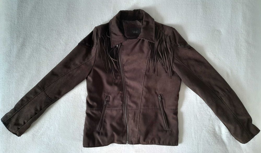 Zara Man Nowa Męska kurtka z frędzlami rozm. L pachy 54cm x2