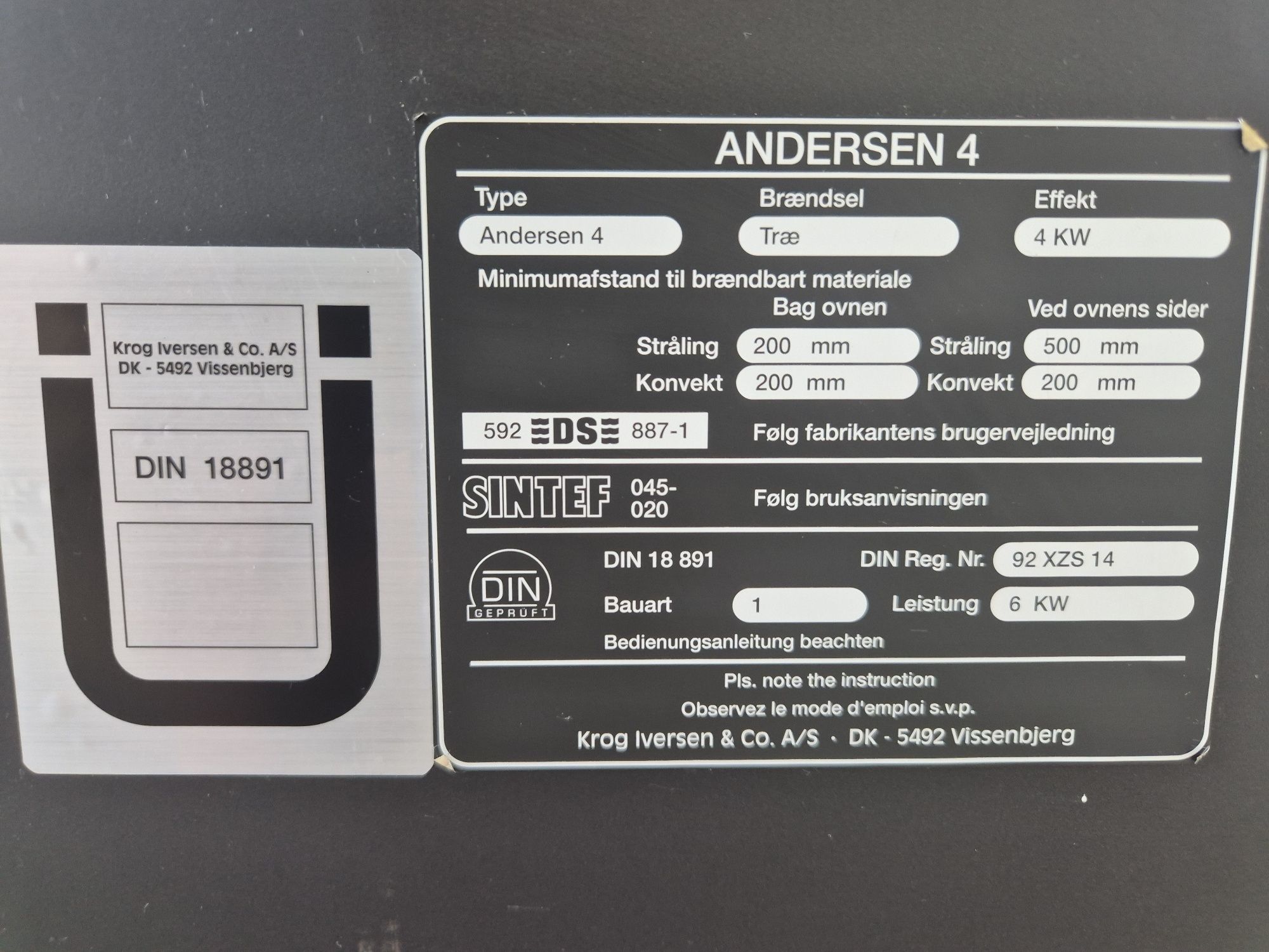 JØTUL SCAN Anderse 4 Kominek Żeliwny