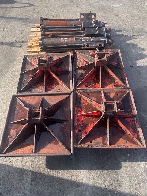 podpory hydrauliczne do wiertnicy komplet 4 szt