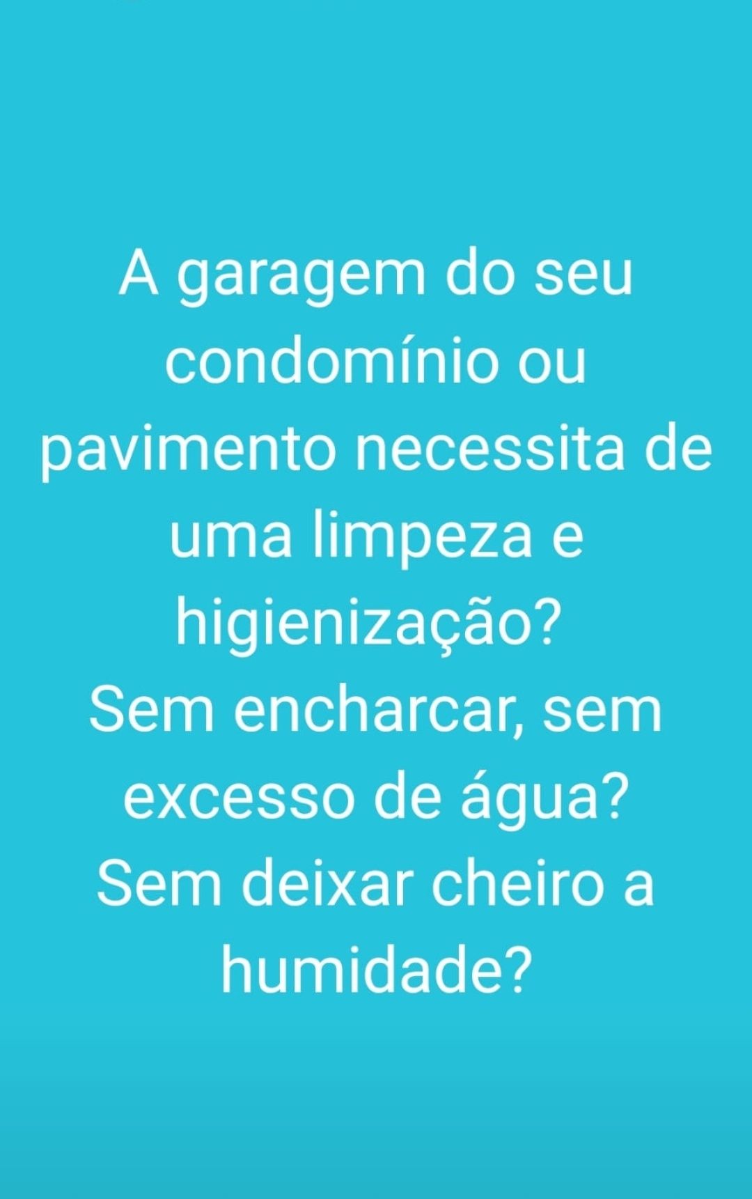 Limpeza de garagens com lavadora - aspiradora de pavimentos