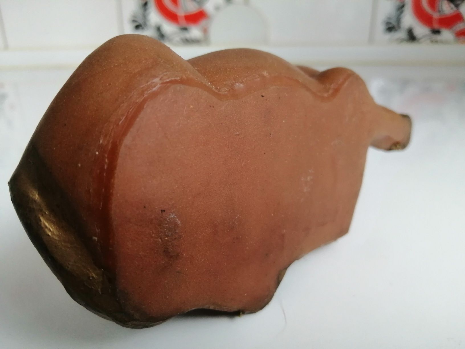 Krowa byk z kiwającą głową do samochodu pamiątki PRL