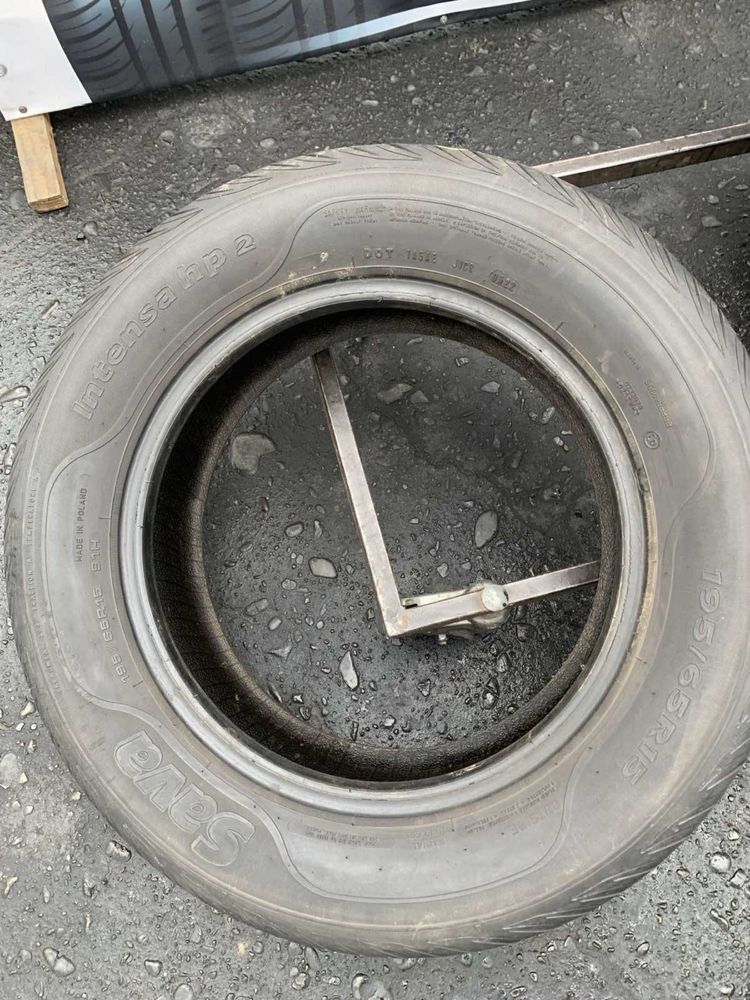 Шини 195/65 R15 пара Sava  2022р літо 7,2мм