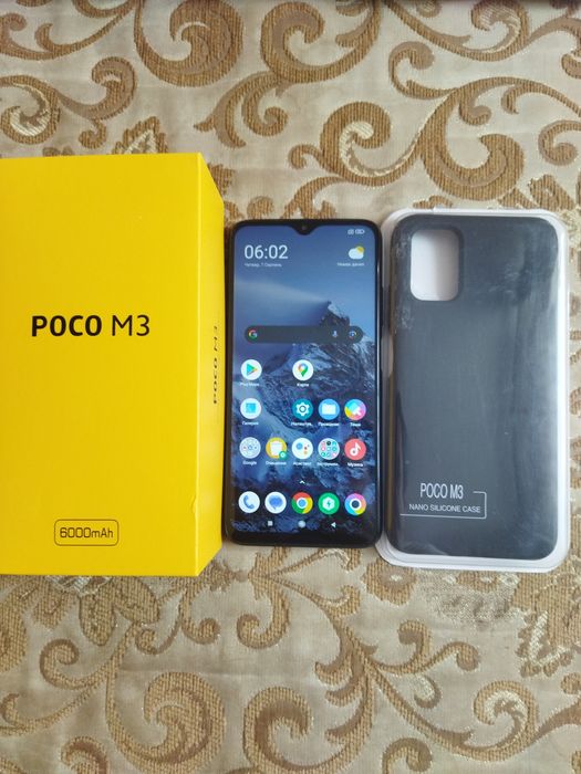 Xiaomi Poco m3 4+2/128 батарея 6000mAh