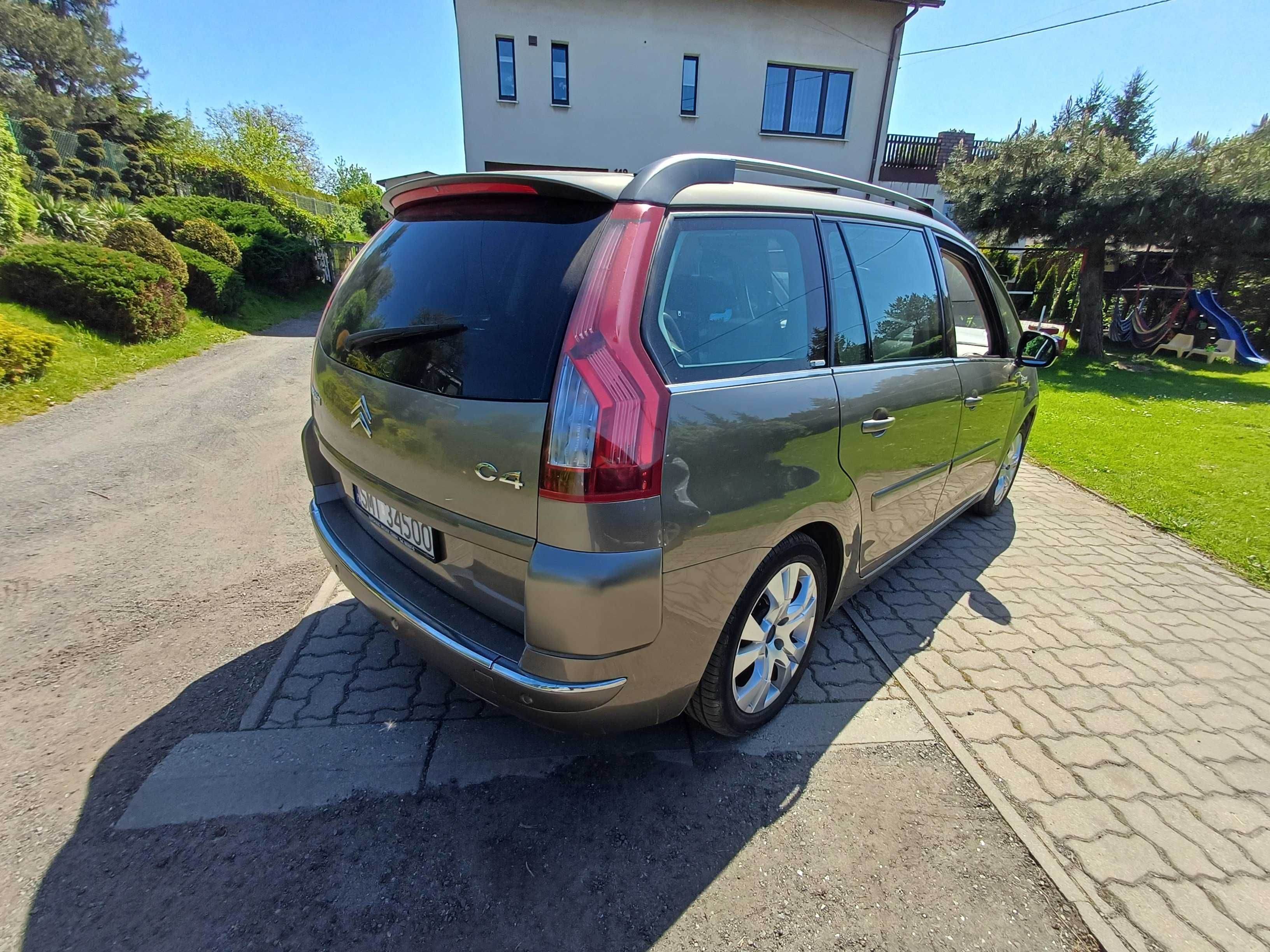 citroen c4 grand picasso 7 osób rude skóry panorama automat