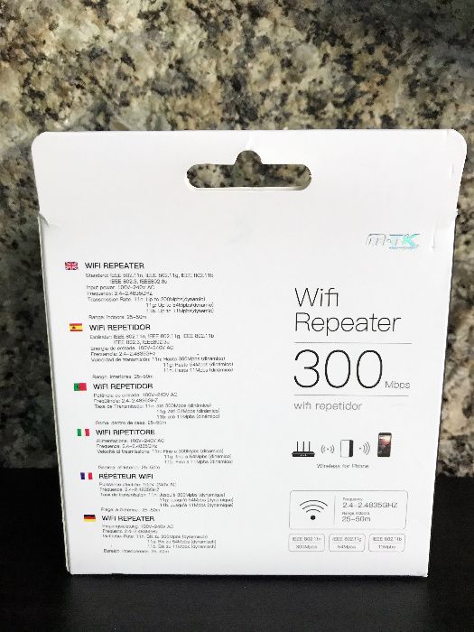 Repetidor Wifi de longo alcance / Wifi Repeater 300Mbps - Novo