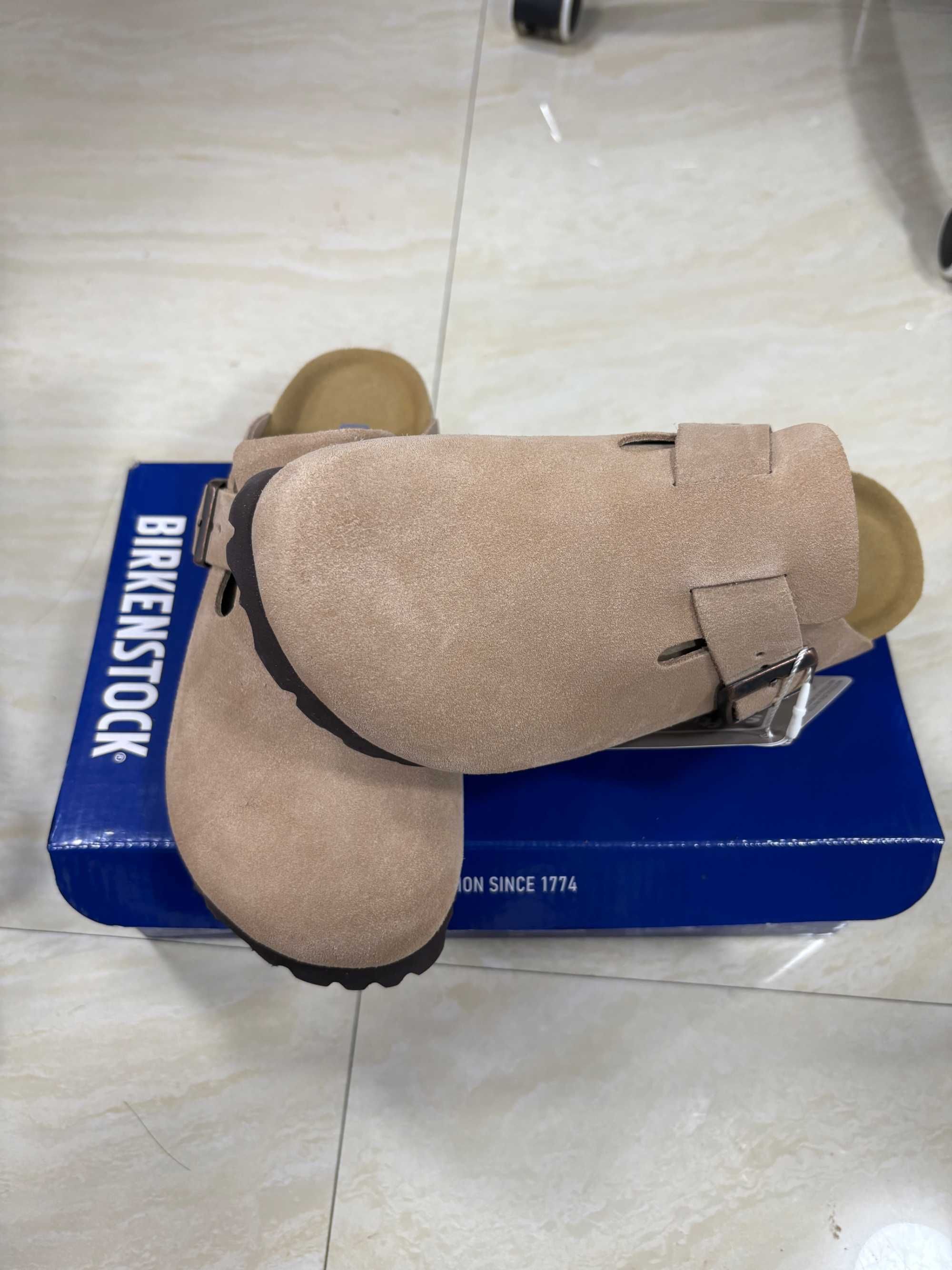 Buty Brązowy | Birkenstock bostonBS | Nowe Klapki | Roz.40