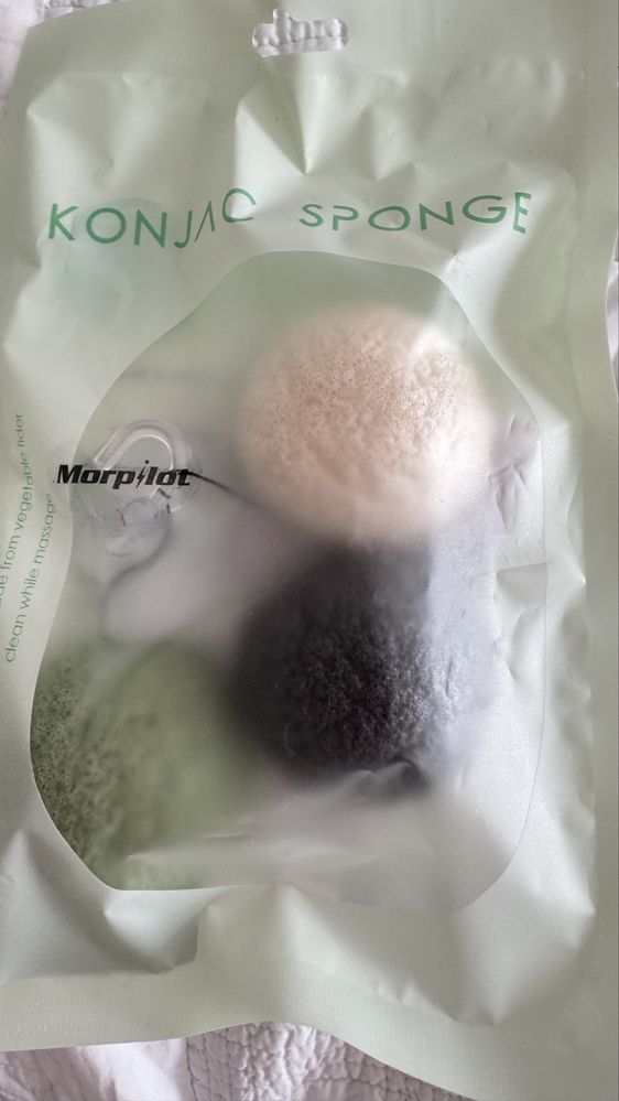 Gabki do demakijazu 3 sztuki Konjac