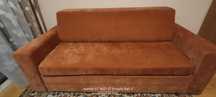 Sofa Red Black White