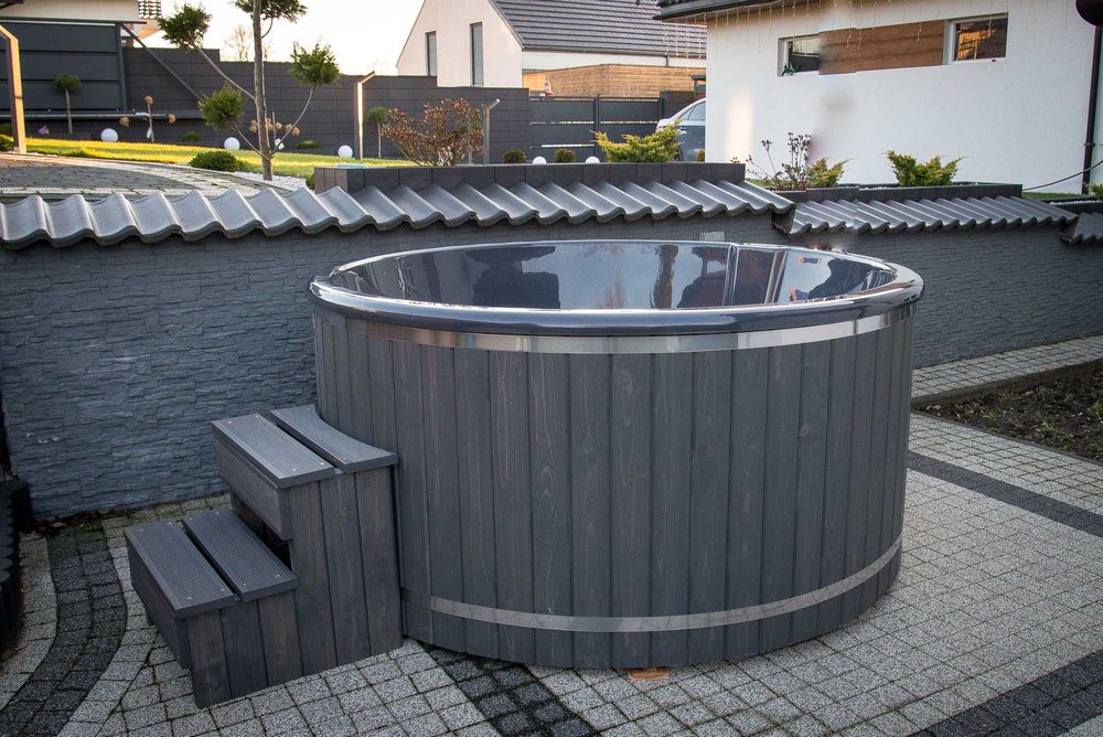 Balia ogrodowa ELEKTRYCZNA Jacuzzi Hot Tuba Gorąca Beczka hydromasaż