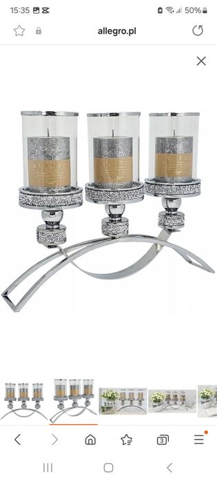 Zestaw świeczników