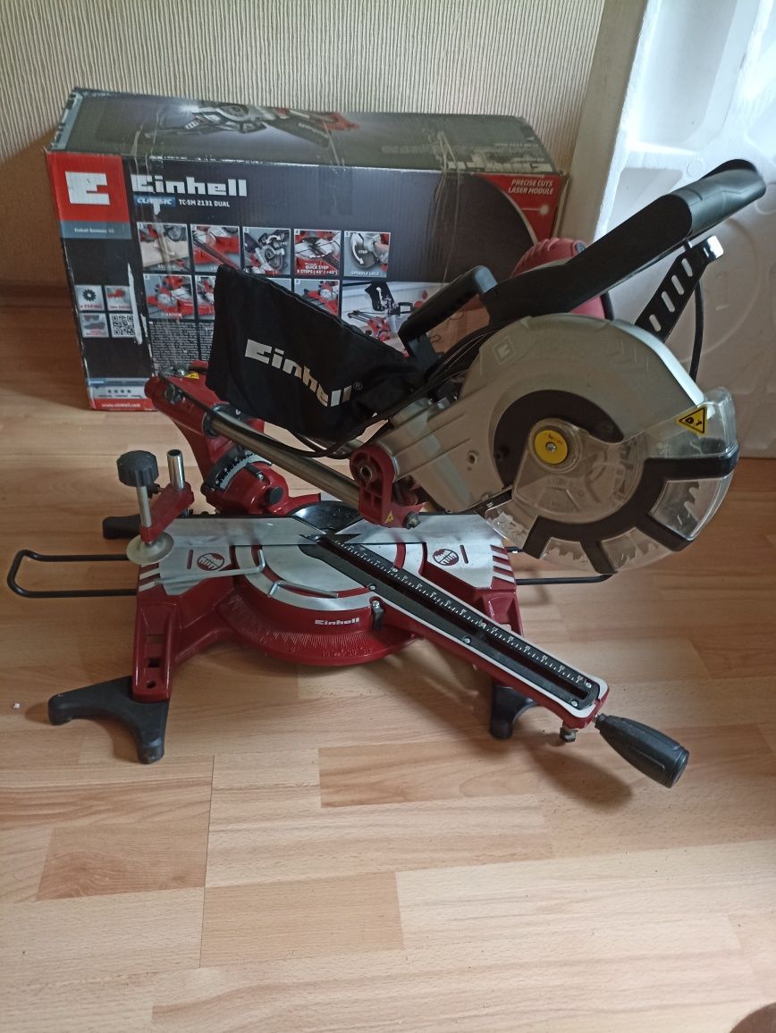 Торцовочная пила Einhell TC-SM 2131 DUAL с протяжкой