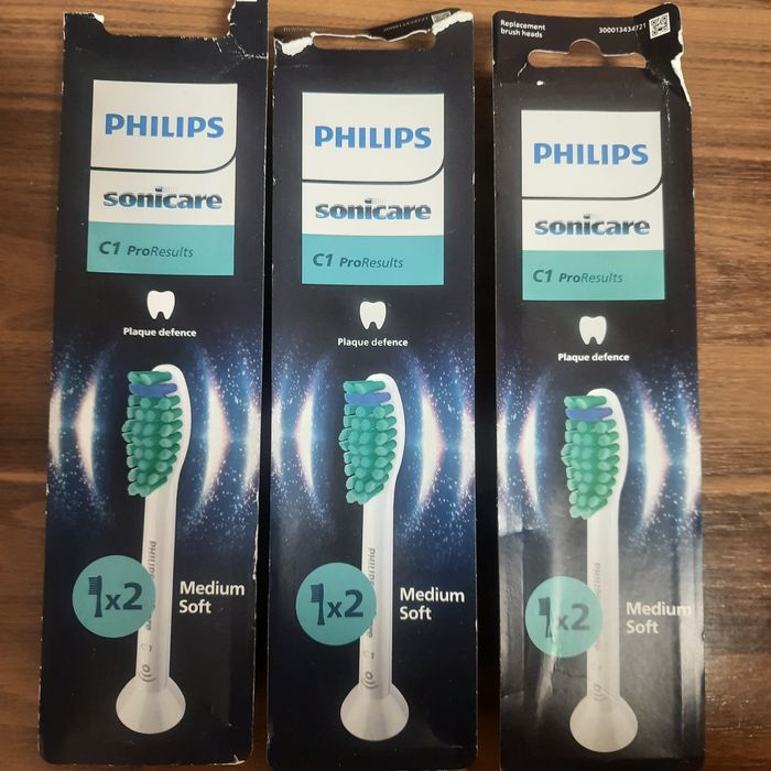 Насадки philips sonicare С1 medium soft  HX6012/87-2шт