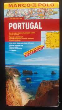Mapa papierowa Portugalia
