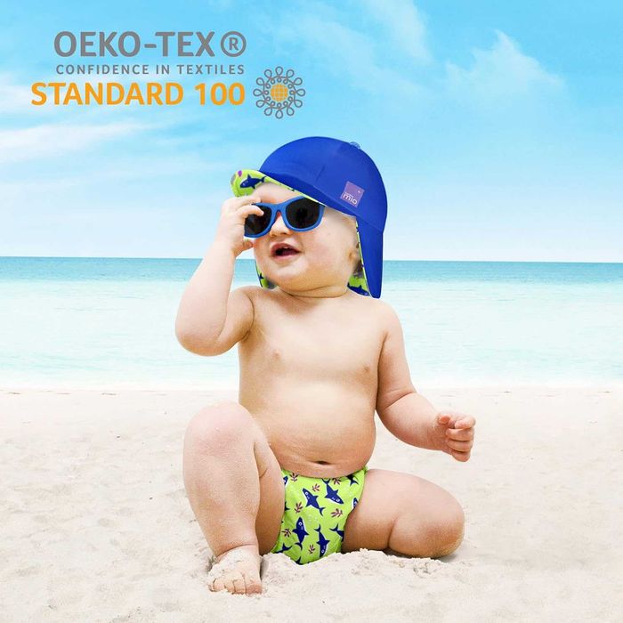 BAMBINO MIO czapka do pływania UPF dwustronna Oeko Tex 0-12m